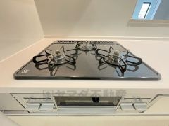 3口コンロなので、効率よくお料理が楽しめます。毎日のお料理も楽しくなりますね＾＾