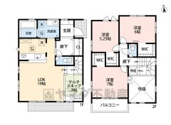 リビングにはタタミマルチスキップあり。 全洋室ウォークインクローゼット完備＾＾