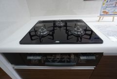 3口コンロなので、効率よくお料理が楽しめます。毎日のお料理も楽しくなりますね＾＾