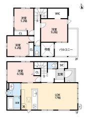 LDK広々17帖。SIC・WIC・南面バルコニー有。おしゃれで開放感のある吹き抜け＾＾