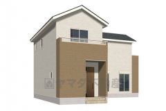 （4号棟）完成予想図。ホワイトを基調としたシンプルで飽きの来ない外観です。 設備仕様も充実した新築戸建です。 快適でゆとりのある生活空間で新生活を始めましょう^^