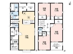 LDK広々19帖。ご家族のコミュニケーションが増えるリビング階段＾＾
