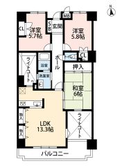 居室はもちろんLDKにも収納を完備＾＾お荷物の多い方も安心ですね。南向きのバルコニーは日当たり・風通し良好です＾＾