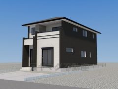 完成予想図。10年間の瑕疵保証が付いた安心の新築戸建。最新の設備で気持ちの良い新生活を送りませんか。