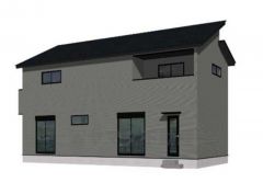 （2号棟）完成予想図。10年間の瑕疵保証が付いた安心の新築戸建。最新の設備で気持ちの良い新生活を送りませんか。