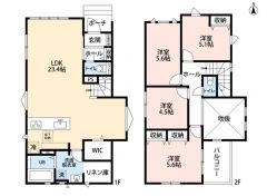 LDK広々約23帖。 ご家族のコミュニケーションが増えるリビング階段＾＾