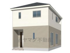 （4号棟）完成予想図 ホワイトとベージュを基調としたシンプルで飽きの来ない外観です。建物ごとに間取りや色味が異なりますので、ぜひ一度現地で見比べてください＾＾