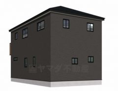 完成予想図。10年間の瑕疵保証が付いた安心の新築戸建。最新の設備で気持ちの良い新生活を送りませんか。 流行に左右されないベーシックなカラーリングは、永住にふさわしい佇まいです。