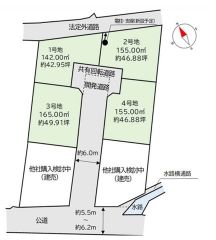 3号地。通り抜けができない設計になっており、住民の方を中心とした利用となりますのでセキュリティ確保に繋がります。敷地50坪＾＾公道東側約6ｍ。