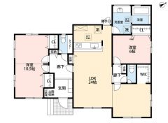 オールフローリングの平屋＾＾将来的に2LDKから4LDKに変更可能な下地がすでに入っています＾＾