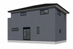 完成予想図。10年間の瑕疵保証が付いた安心の新築戸建。最新の設備で気持ちの良い新生活を送りませんか。