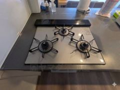 3口コンロなので、効率よくお料理が楽しめます。毎日のお料理も楽しくなりますね＾＾