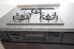 3口コンロなので、効率よくお料理が楽しめます。毎日のお料理も楽しくなりますね＾＾