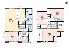 LDK広々約18.5帖＾＾ SIC・パントリー・WIC・バルコニー有＾＾
