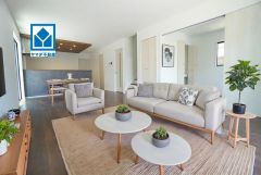 写真の家具・インテリアはイメージCG画像です。家族が集まる開放的なリビング。思い思いの時間を過ごしたり、家族みんなで食事をしたり、素敵な団らんの場になりますね。