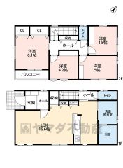 パントリー・リビング収納・廊下収納など収納が豊富＾＾ 洋室が4部屋ありお子様が大きくなっても安心です＾＾