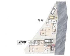 2号棟。前面道路は公道南東側約4.7ｍ。 カースペース2台分を確保＾＾