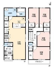 LDK広々18帖。ご家族のコミュニケーションが増えるリビング階段＾＾