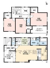 ゆとりある4LDK＾＾広々LDK20帖以上、マルチスキップ、3WIC完備＾＾最新の設備で気持ちの良い新生活を送りませんか＾＾
