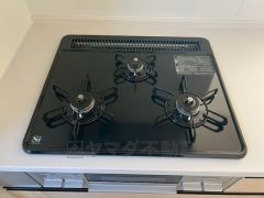 3口コンロなので、効率よくお料理が楽しめます。毎日のお料理も楽しくなりますね＾＾