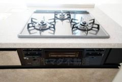 3口コンロなので、効率よくお料理が楽しめます。毎日のお料理も楽しくなりますね＾＾