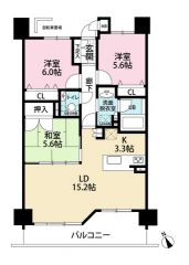 3LDKの専用庭付きです。 リビングと隣接する和室を一体利用すると24帖の大空間です＾＾
