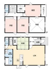 LDKと和室を合わせると24帖の大空間＾＾大きなテーブルやソファーを置いて、家族が集まる居心地の良い空間に。大きな窓もあり、日当たり良好です＾＾
