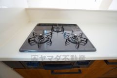 3口コンロなので、効率よくお料理が楽しめます。毎日のお料理も楽しくなりますね＾＾