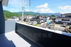 バルコニーからの眺望です。