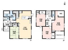 LDK広々18.4帖。全居室南向きで日当たり良好＾＾