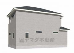 （1号棟）完成予想図。10年間の瑕疵保証が付いた安心の新築戸建。最新の設備で気持ちの良い新生活を送りませんか。お気に入りの家具とインテリアで素敵な部屋を作りましょう。