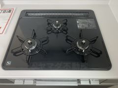 3口コンロなので、効率よくお料理が楽しめます。毎日のお料理も楽しくなりますね＾＾
